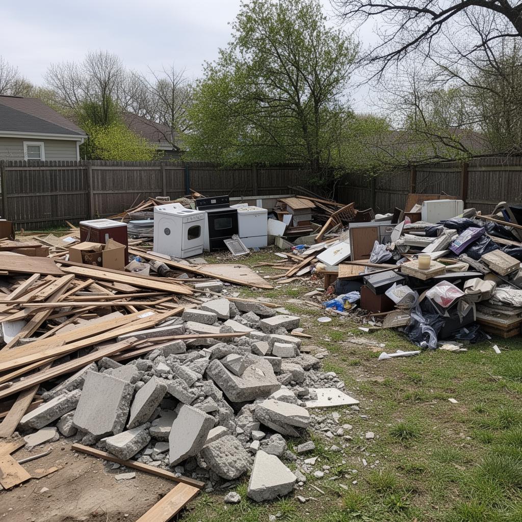 Dumping & Hauling — before